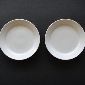 Williams Sonoma ESSENTIAL WHITE 6-3/8” Bread Appetizer Dessert Plate Set of 2